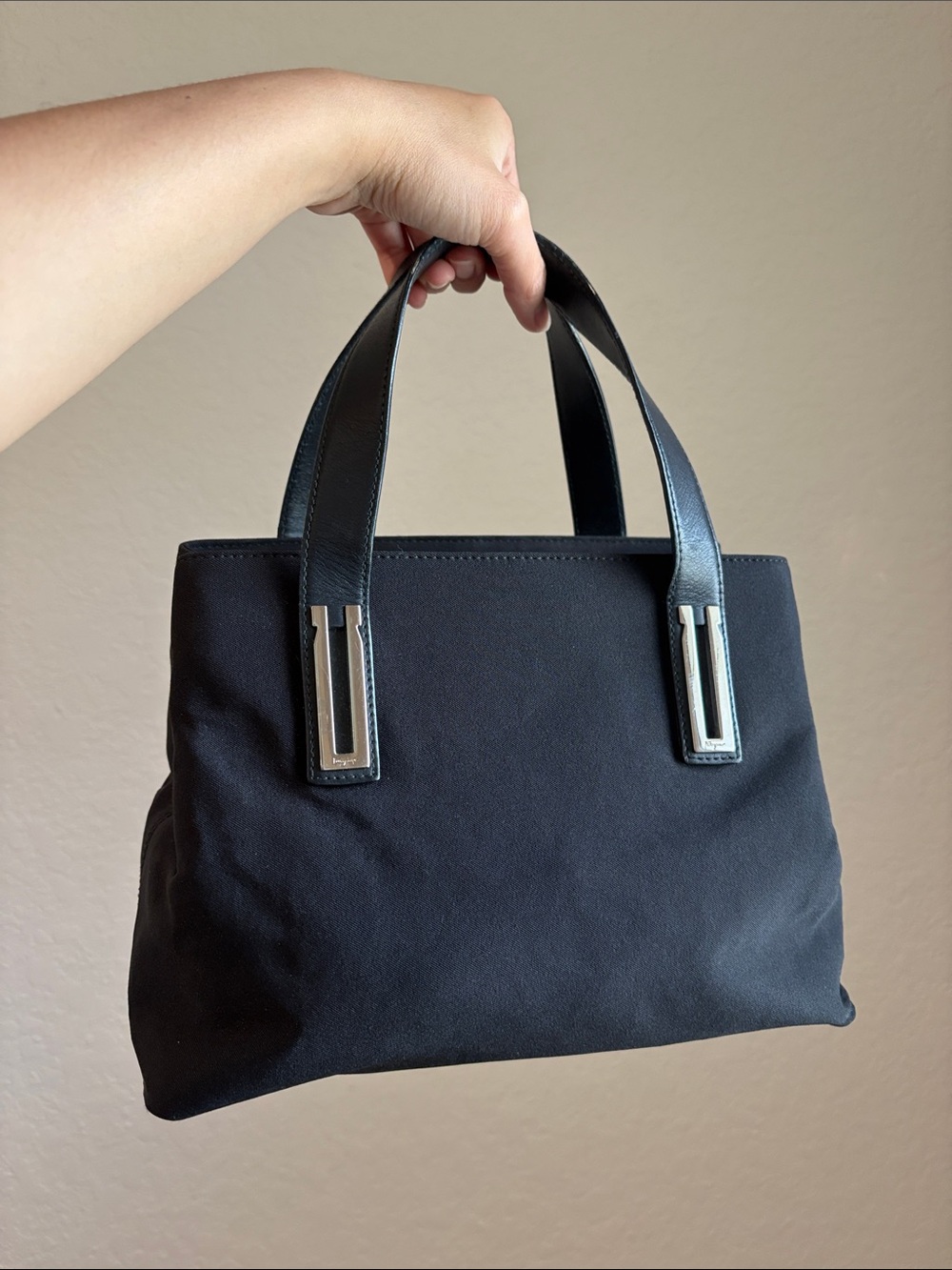 Salvatore Ferragamo Black Mini Tote Handbag - Picture 13 of 13